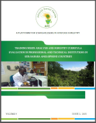Training needs analysis and forestry curricula evaluation in professional and technical institutions in sub-Sahara Anglophone countries